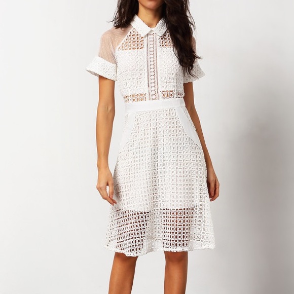 white crochet dress zara